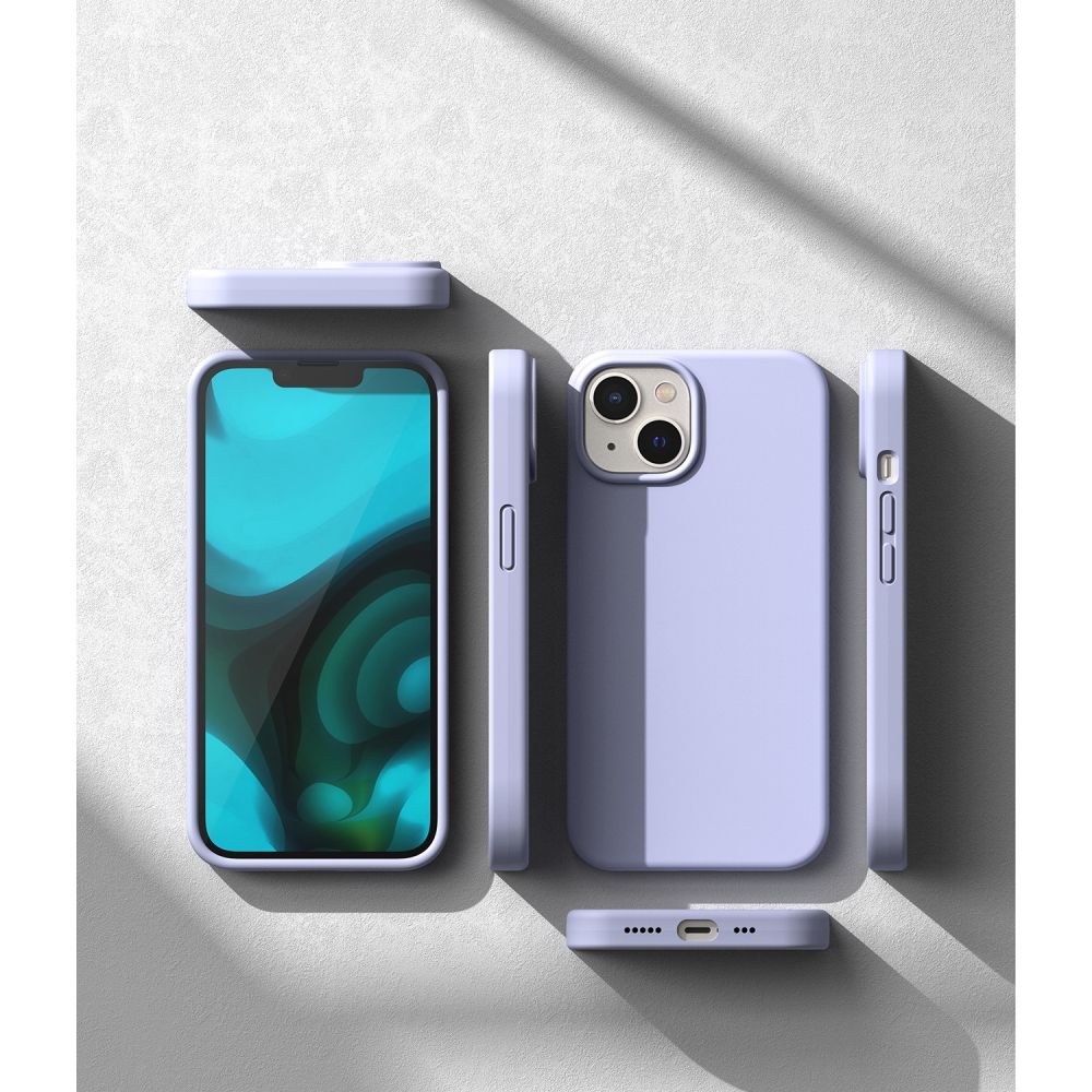 RINGKE SILIKONSKI OVITEK ZA IPHONE 14 PLUS / 15 PLUS SIVKA