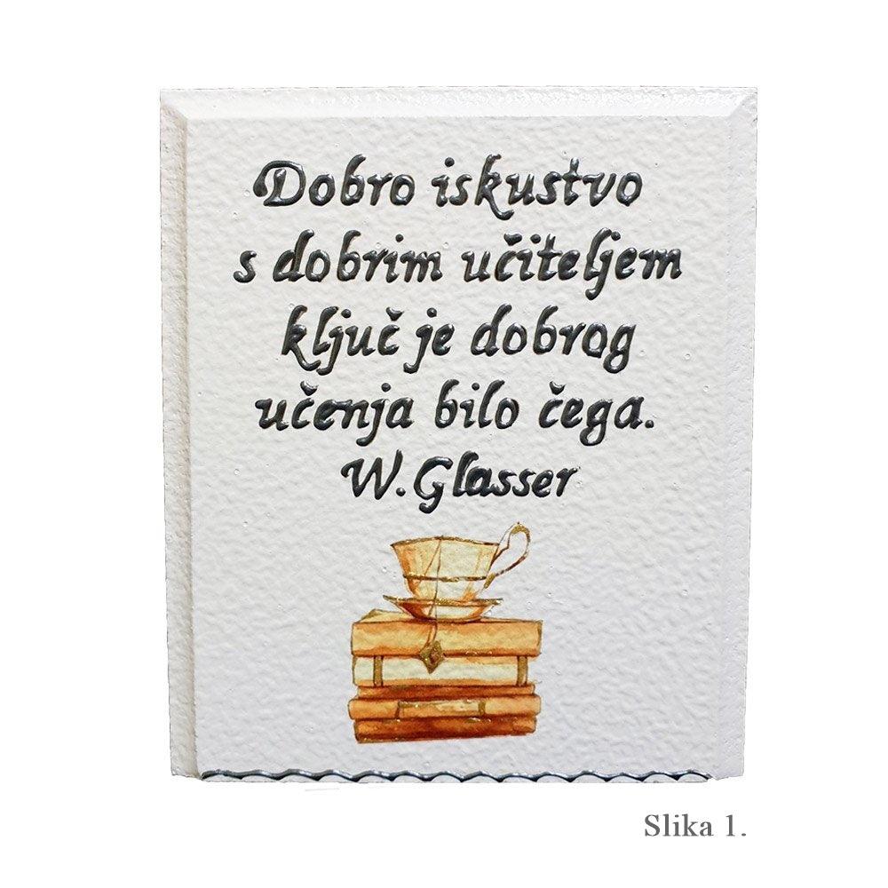 Unikatna samostoječa slika za učitelje – Hvaležnost, ki traja