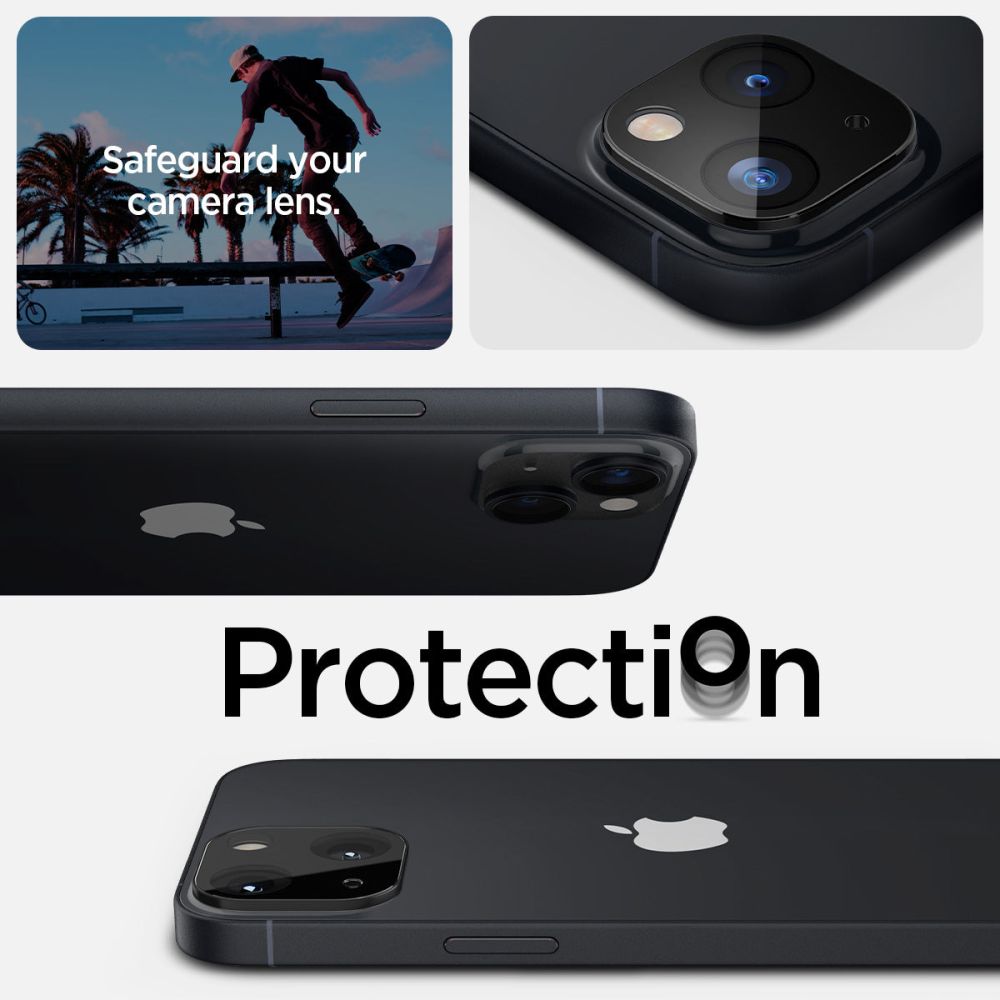 SPIGEN OPTIK.TR ZAŠČITA ZA KAMERO 2-PAK IPHONE 14/14 PLUS BLACK COVER