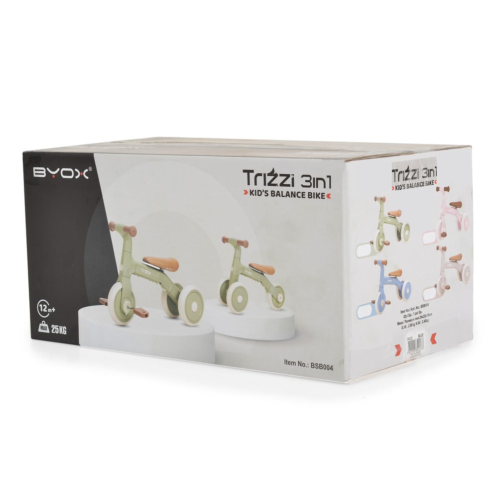Byox Trizzi balans bicikl 3u1, bež