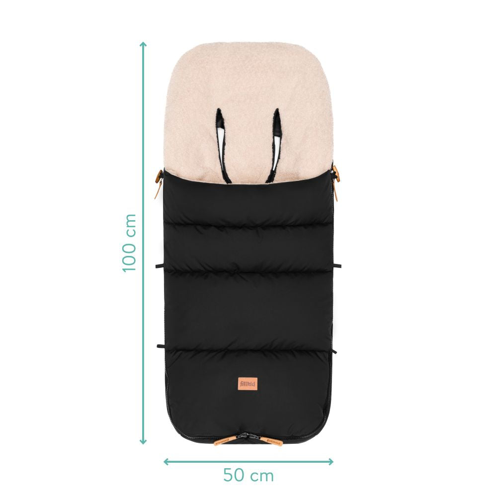 Fillikid Footmuff Kinley zimska vreća za kolica, Teddy black