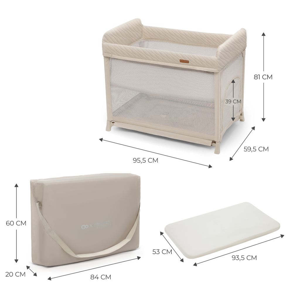 Kinderkraft Putni krevetić Moon Dream, Beige