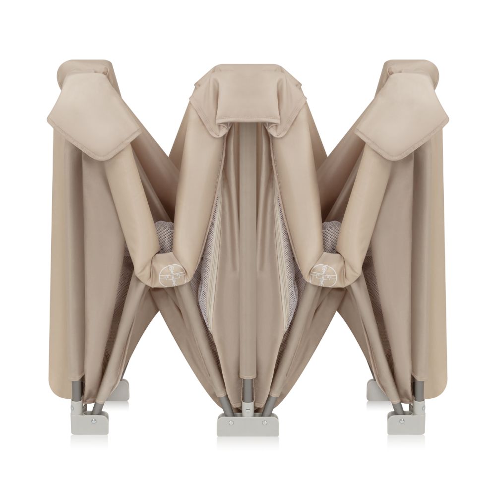 Lionelo dječja igraonica/vrtić Florence Easy Fold 151x185x76,5 cm, Beige Sand