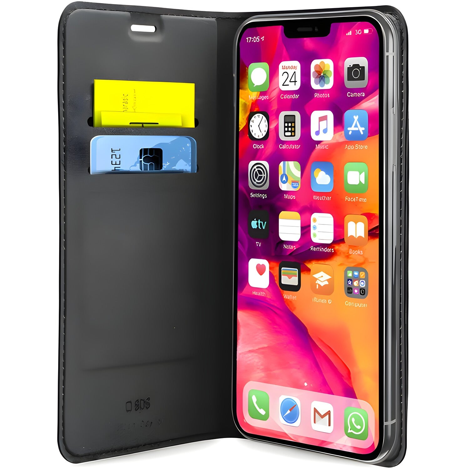 SBS Lite Book Case za Apple iPhone 12/iPhone 12 Pro - Crna KP38990