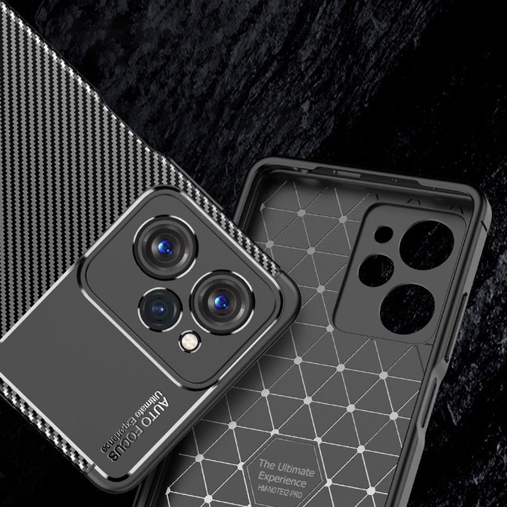 Techsuit – CarbonFiber maska za Xiaomi Poco X5 Pro – crna