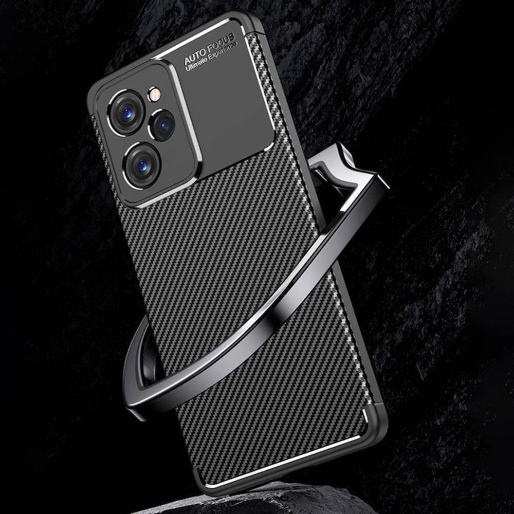 Techsuit – CarbonFiber maska za Xiaomi Poco X5 Pro – crna