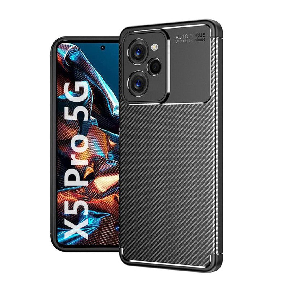 Techsuit – CarbonFiber maska za Xiaomi Poco X5 Pro – crna