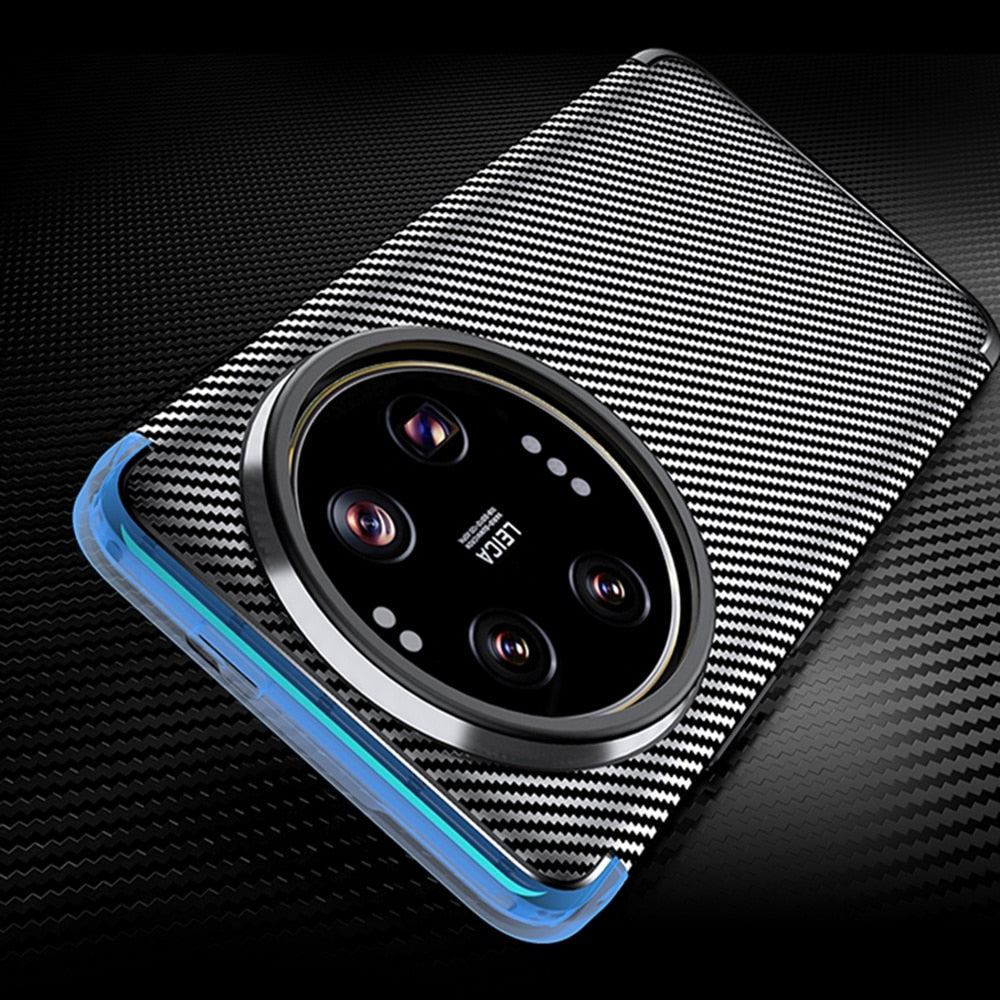 Techsuit – CarbonFiber ovitek za Xiaomi 13 Ultra – črn