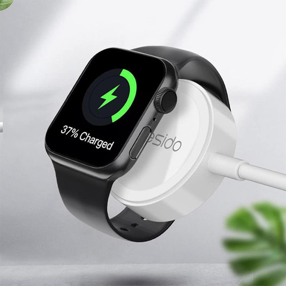 Yesido - Podatkovni kabel (CA-70) - 2v1 USB na Lightning Apple Watch 2.4A 120cm - bel