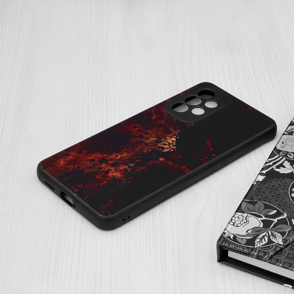 Techsuit Glaze ovitek za Samsung Galaxy A53 5G - Red Nebula