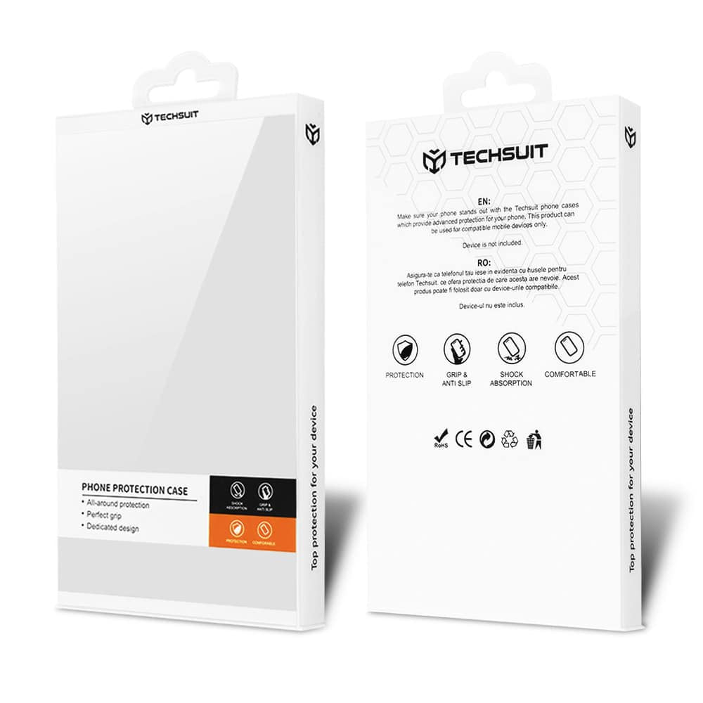 Techsuit – ovitek HaloFrost Series za Xiaomi Redmi 14C – temno moder