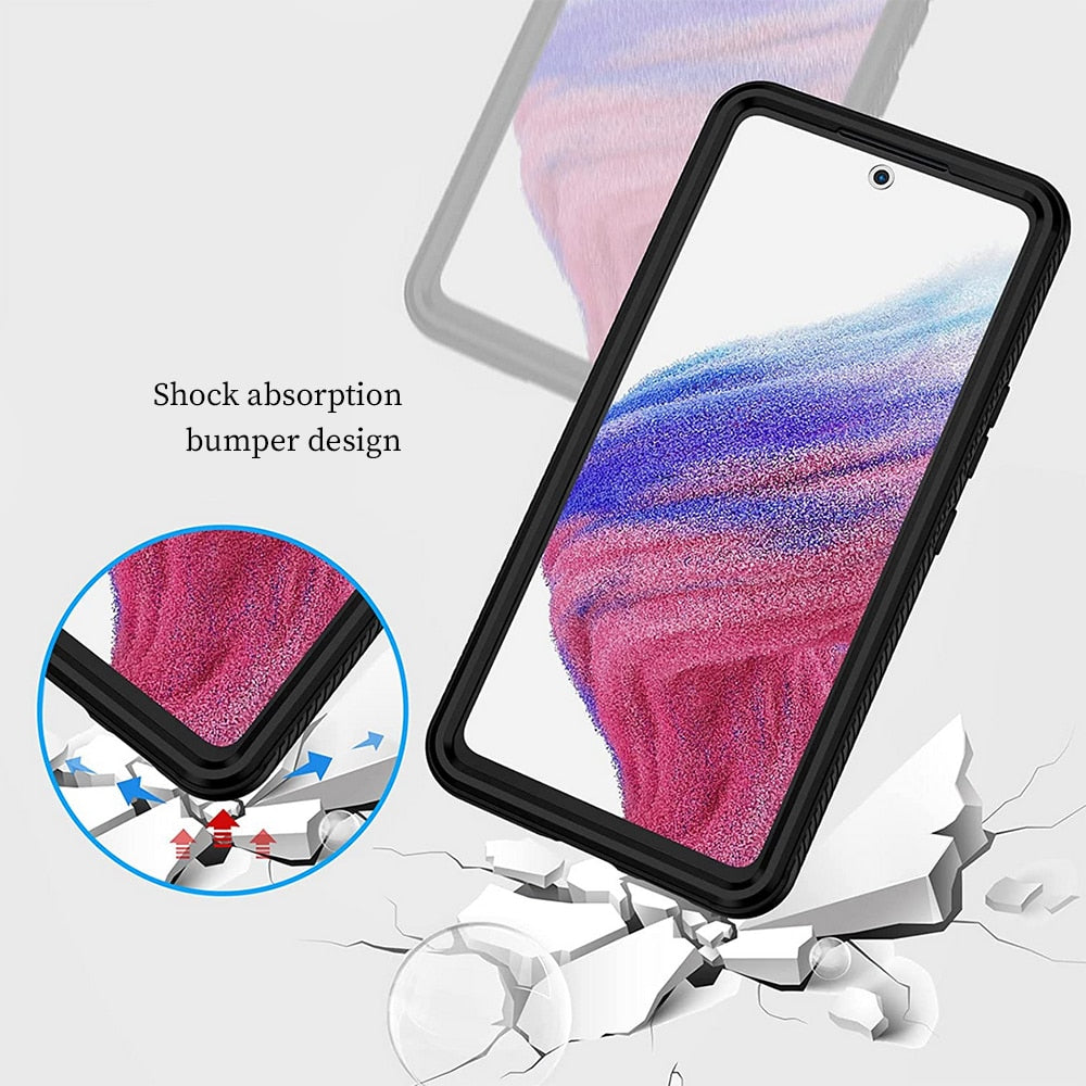 Techsuit - Defense360 Pro + Zaščita zaslona - Samsung Galaxy A53 5G - črna
