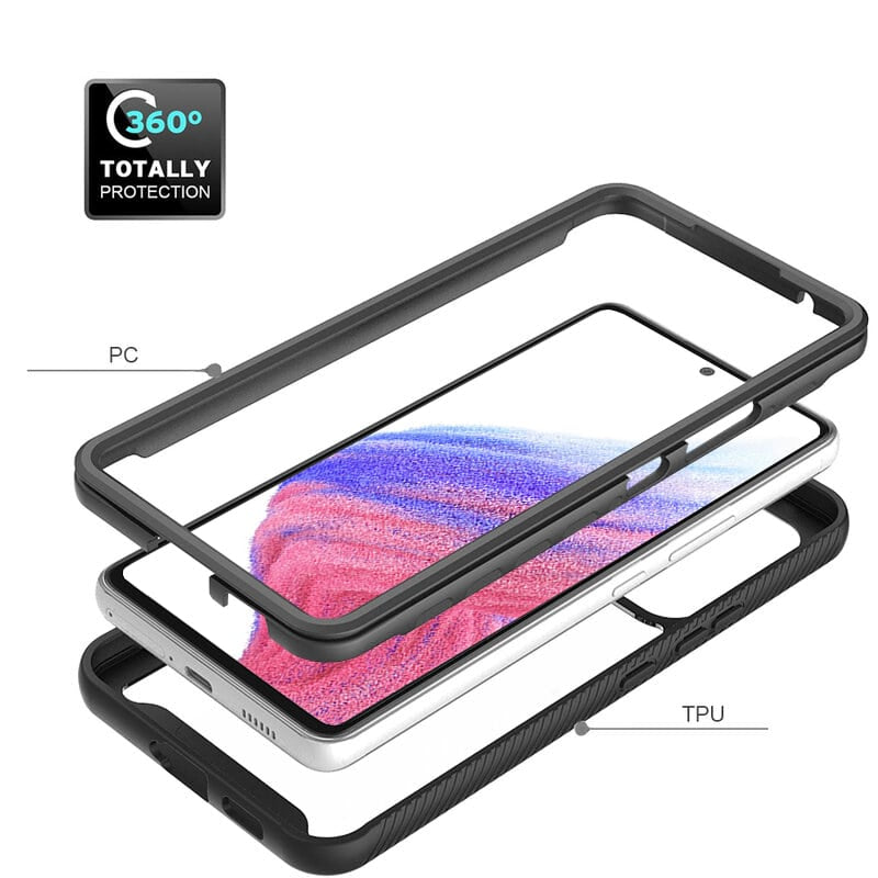 Techsuit - Defense360 Pro + Zaščita zaslona - Samsung Galaxy A53 5G - črna
