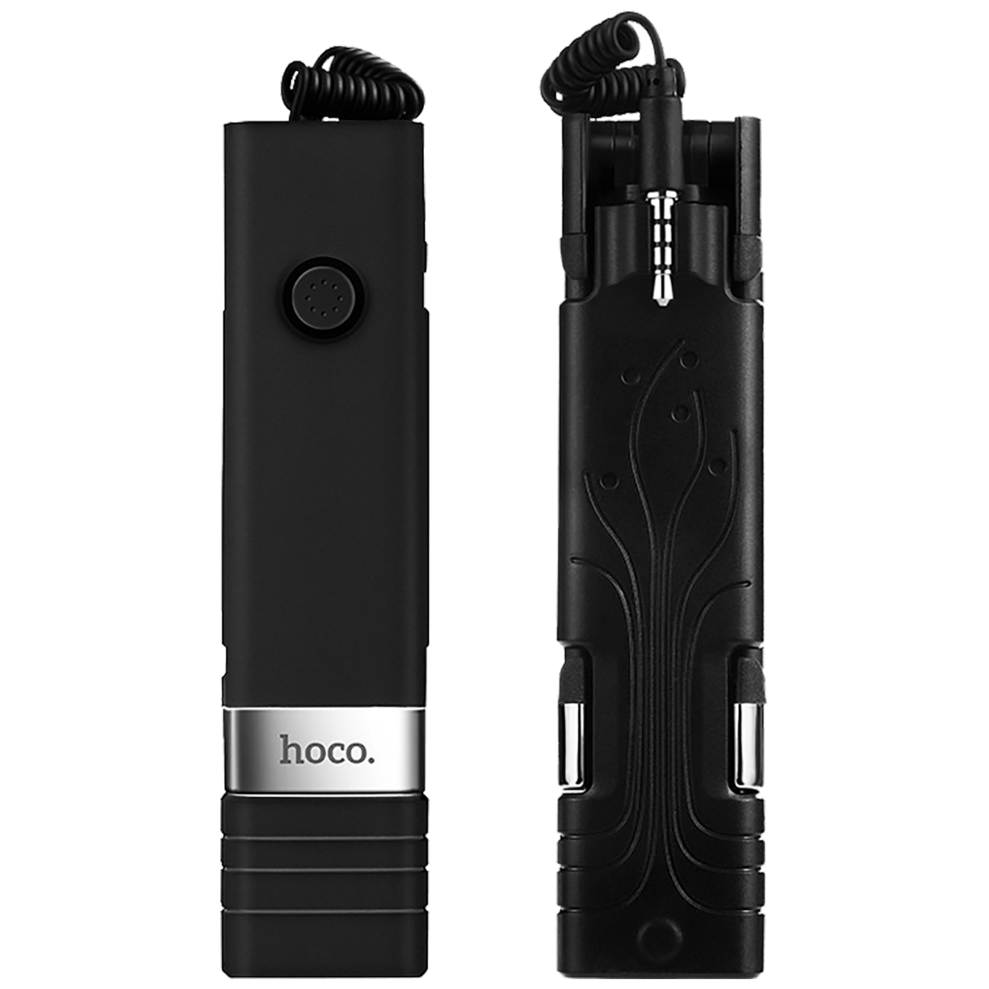 hoco. Selfie stick za smartphone, žični - K3 Beauty Selfie Stick, black