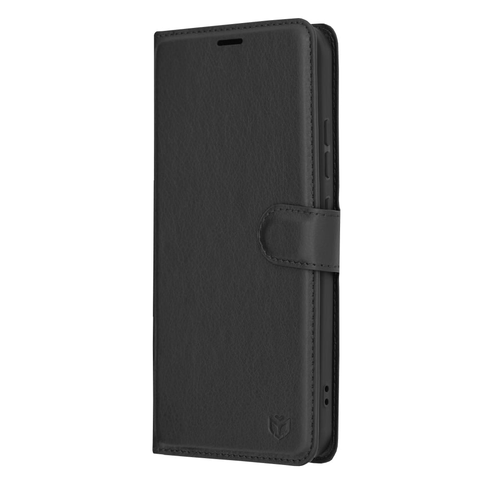 Techsuit – Usnjena preklopna torbica-denarnica za Samsung Galaxy Xcover7 – črna