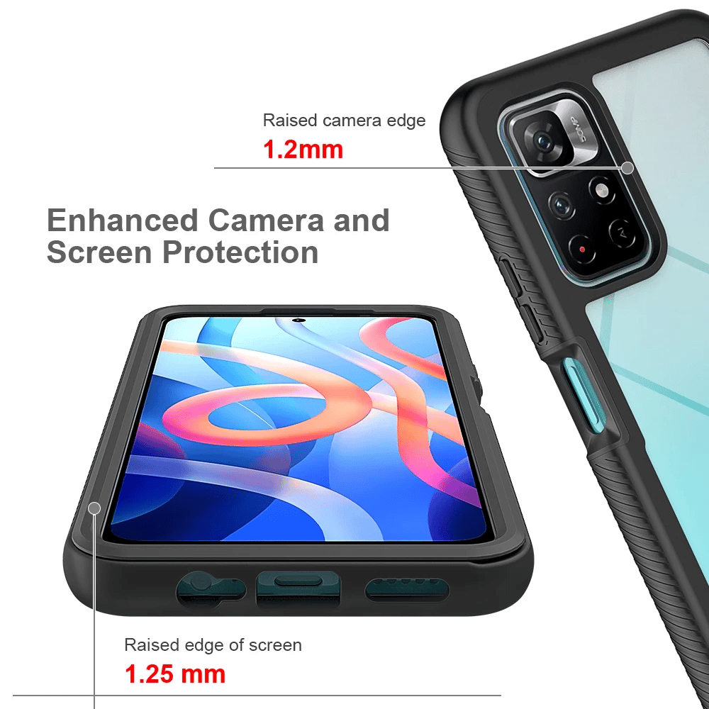 Techsuit - Defense360 Pro + Zaščita zaslona - Xiaomi Poco M4 Pro 5G - črna