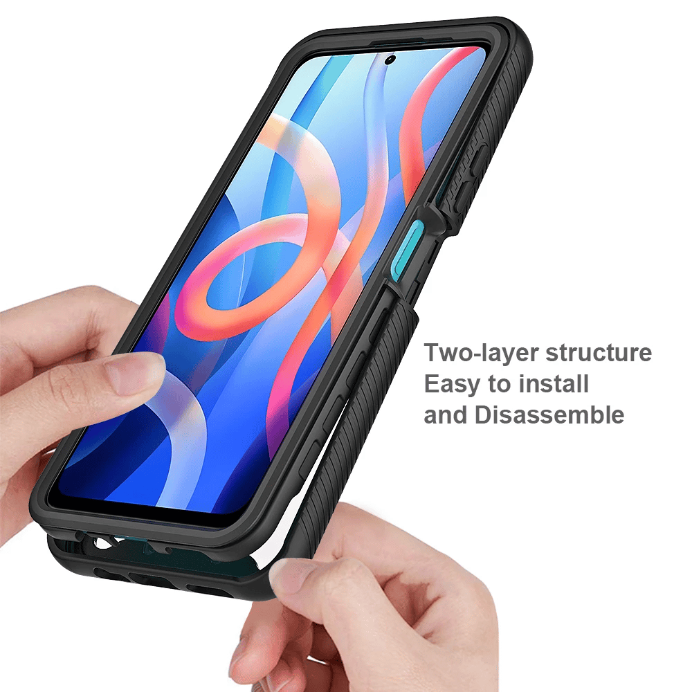 Techsuit - Defense360 Pro + Zaščita zaslona - Xiaomi Poco M4 Pro 5G - črna