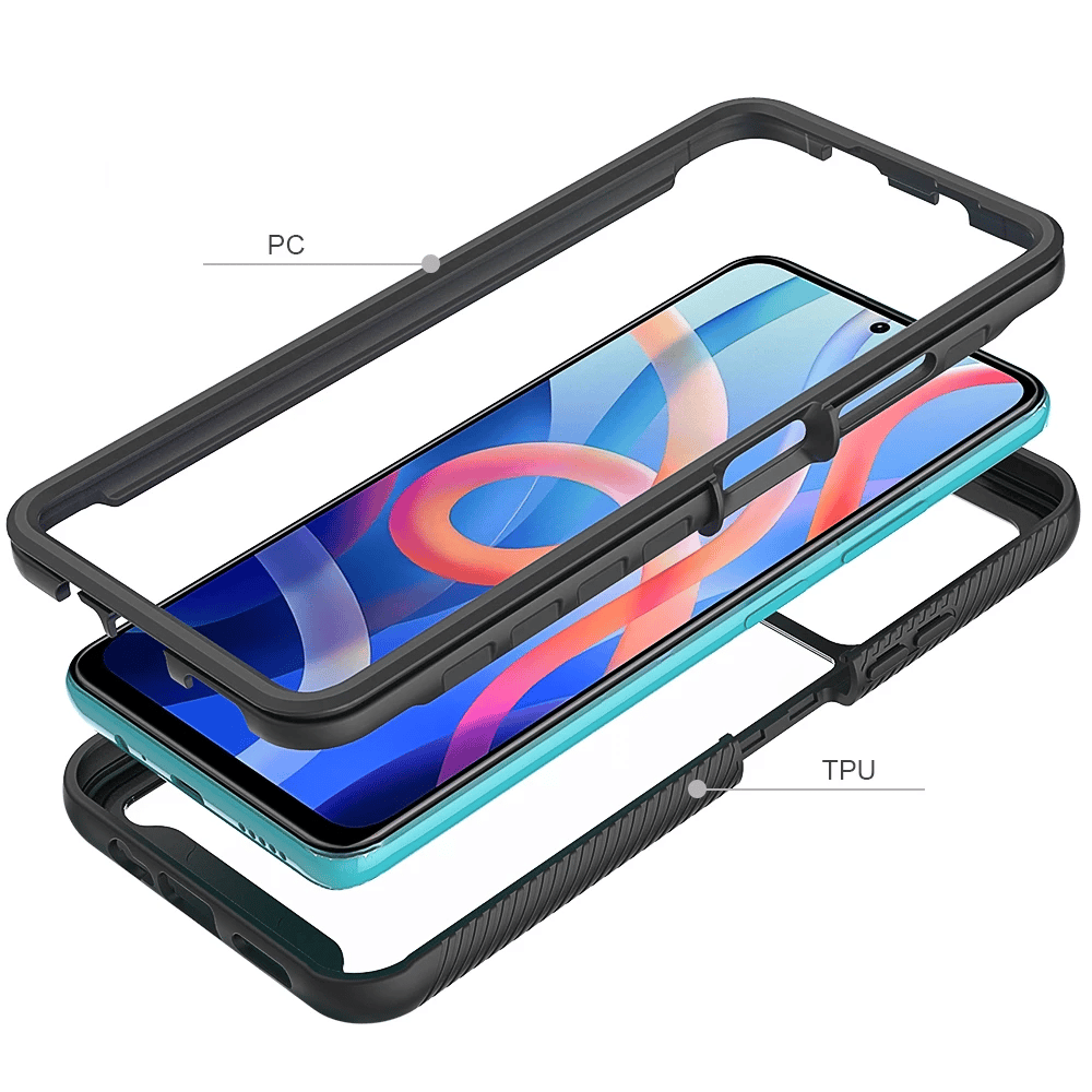 Techsuit - Defense360 Pro + Zaščita zaslona - Xiaomi Poco M4 Pro 5G - črna