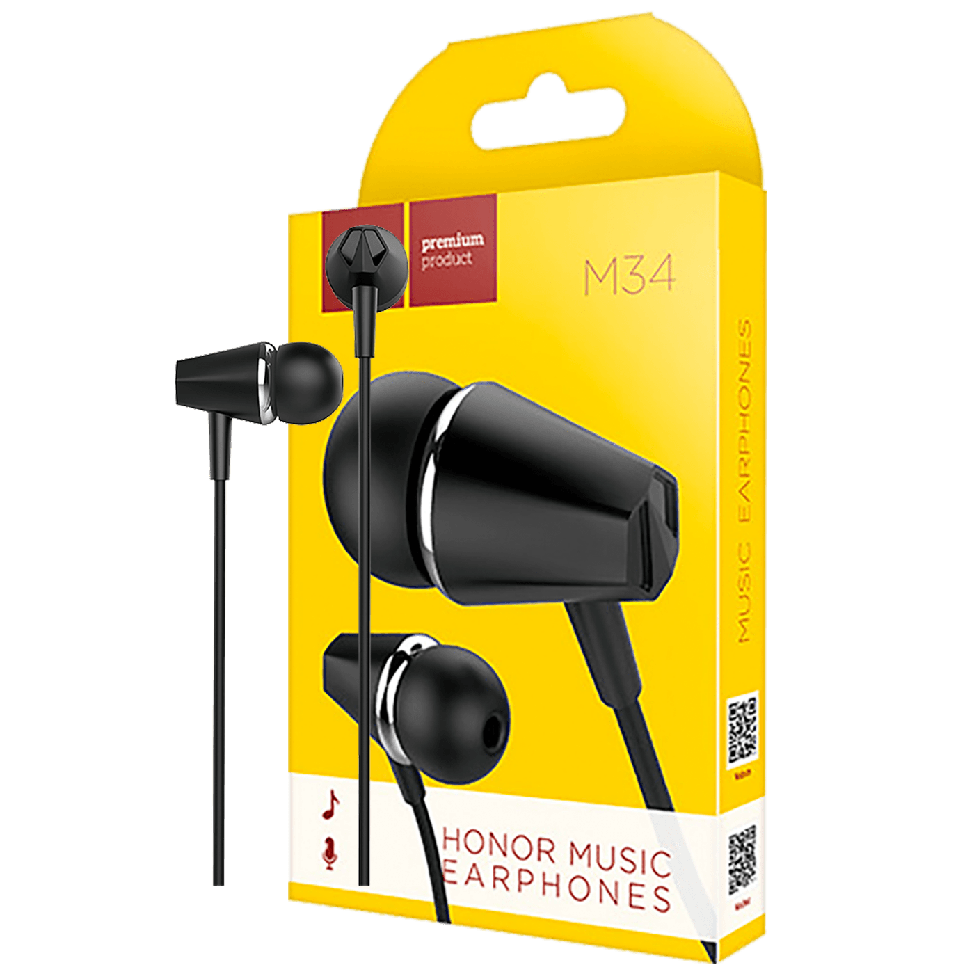 hoco. Slušalice sa mikrofonom, 3.5 mm, dužina kabela 1.2 met, crna - M55 Memory sound Black