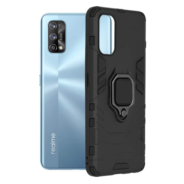 Techsuit - Silicone Shield maska za Realme 7 Pro - crna