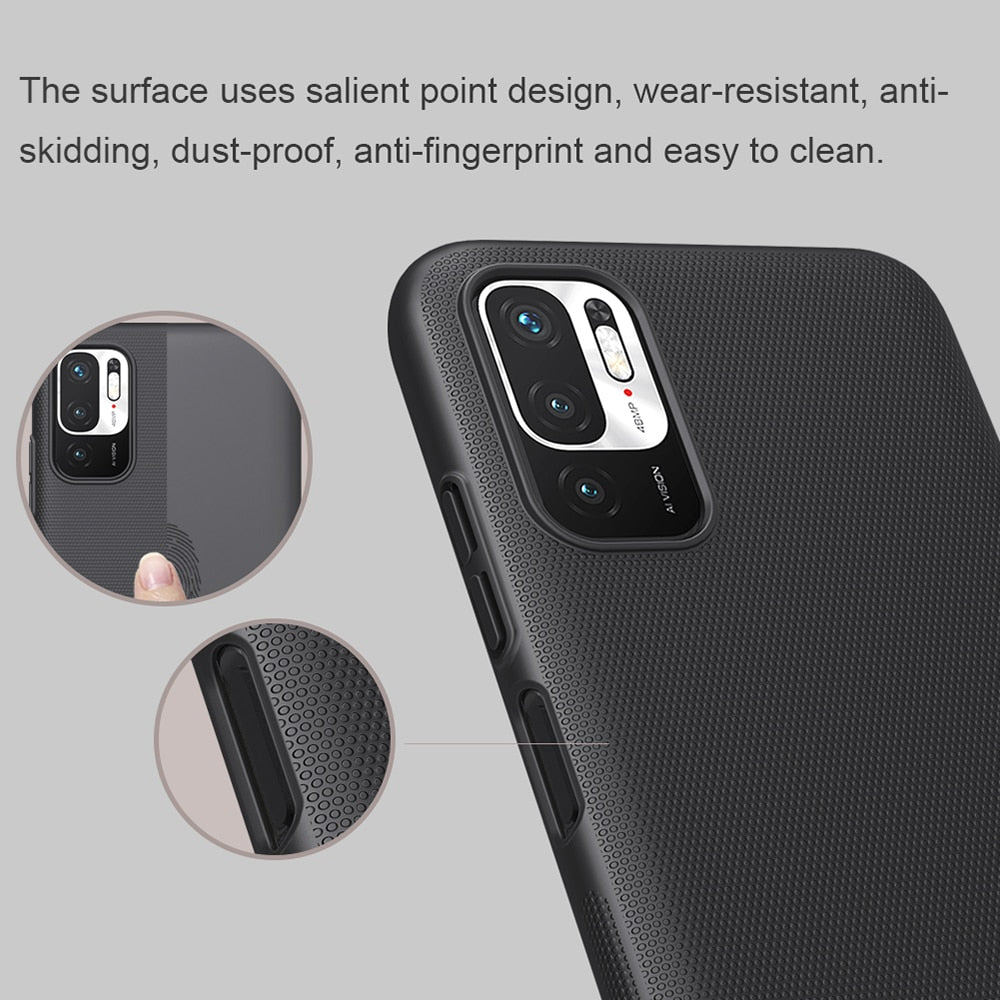 Nillkin - Super Frosted Shield - Xiaomi Redmi Note 10 5G / Poco M3 Pro 5G - črna