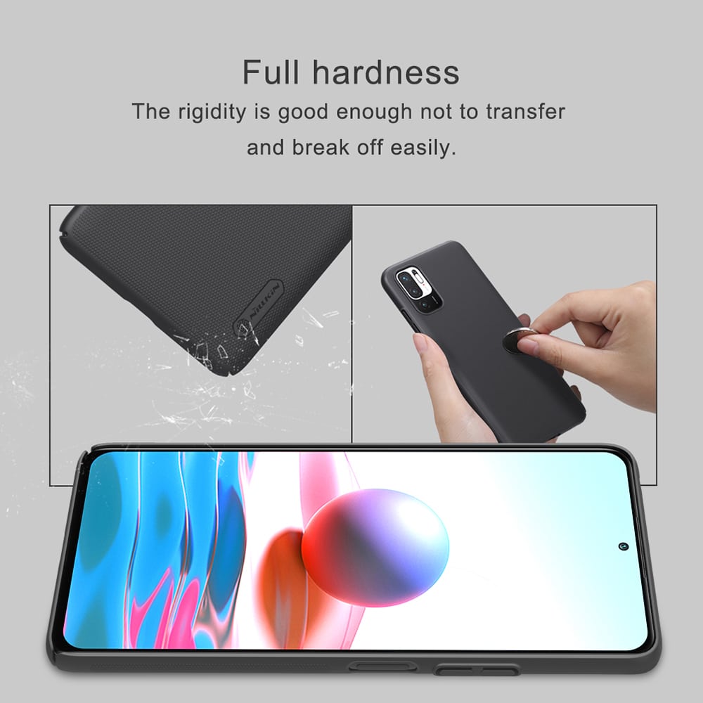 Nillkin - Super Frosted Shield - Xiaomi Redmi Note 10 5G / Poco M3 Pro 5G - črna