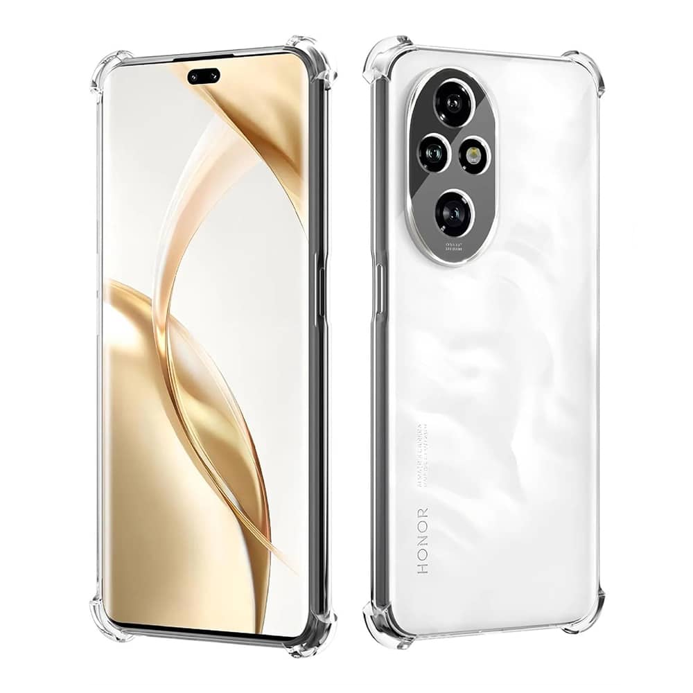 Techsuit Shockproof Clear Silicone prozorna maskica, odporna na udarce, za Honor 200