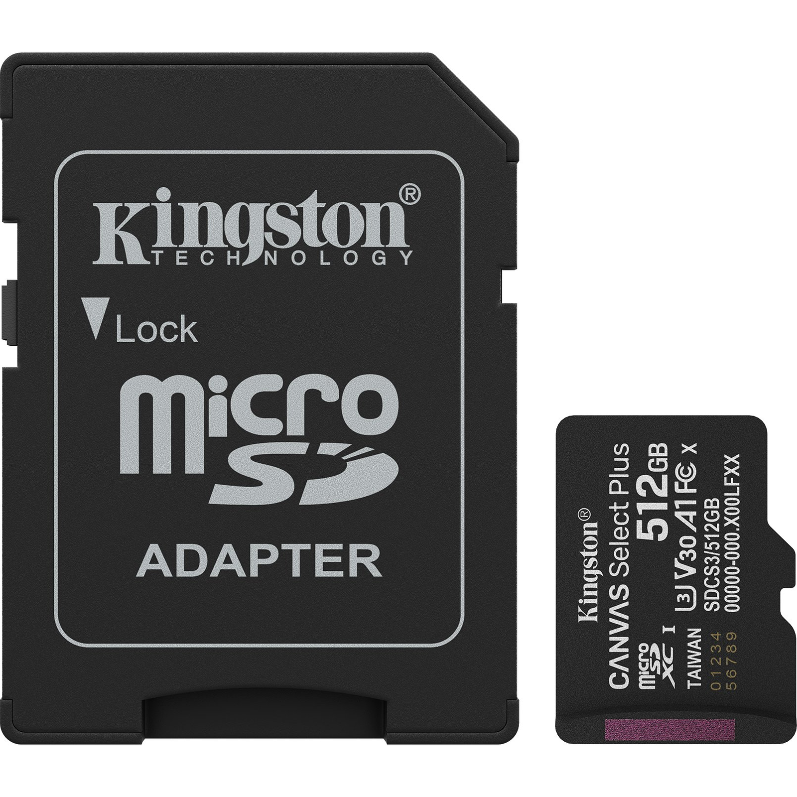 Kingston Technology Canvas Select Plus Gen3 512 GB MicroSDXC UHS-I 10.razred