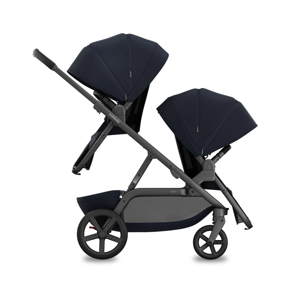 REDSBABY NUVO 2 Twin dječja kolica za blizance 2u1, Midnight Blue