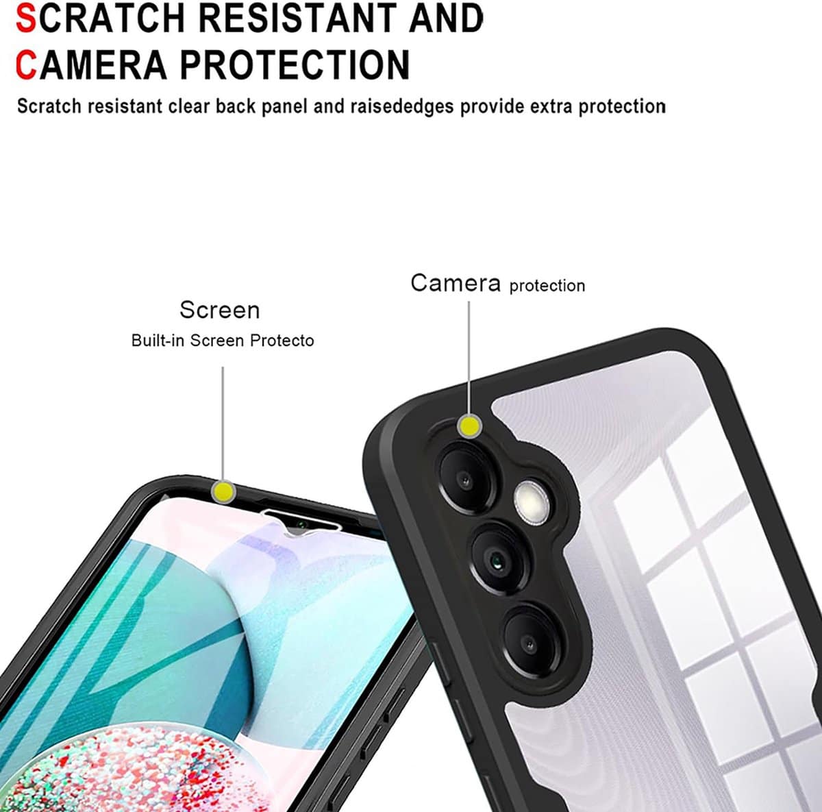 Techsuit – ovitek ColorVerse 360 Series za obe strani za Samsung Galaxy A14 4G / A14 5G – črn