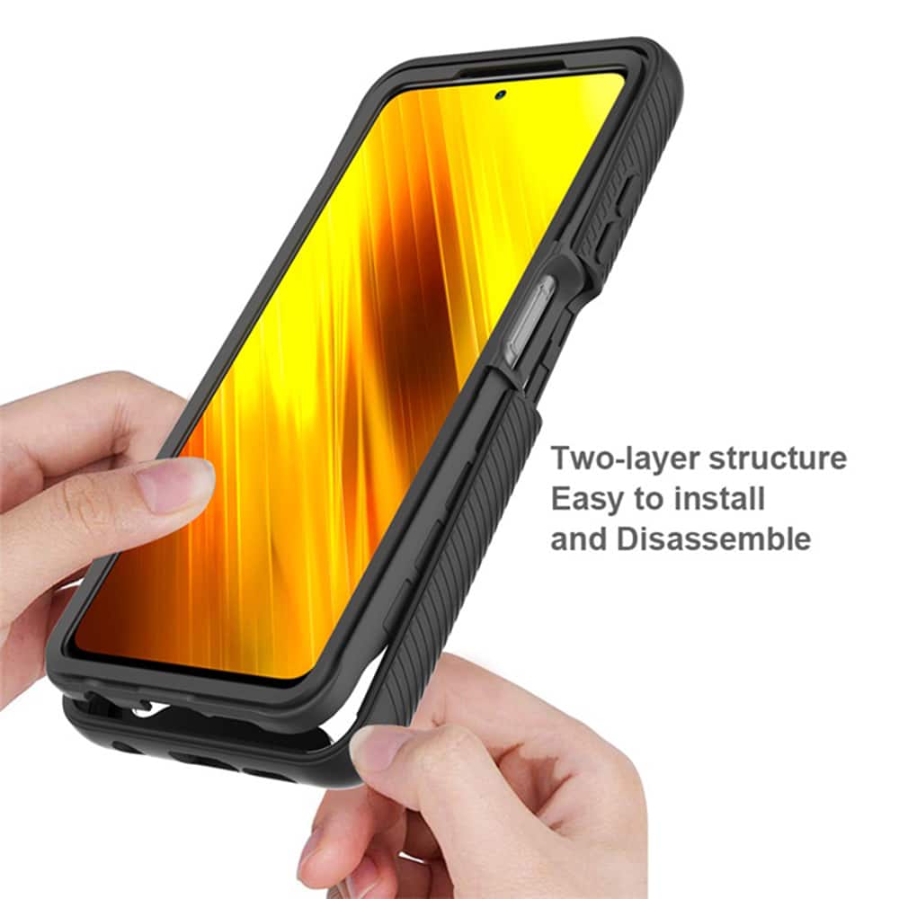 Techsuit - Defense360 Pro + zaščita za zaslon - Xiaomi Poco X3 / Poco X3 NFC / Poco X3 Pro - črna