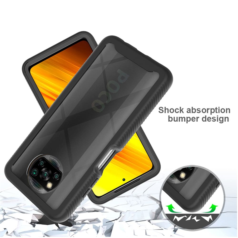 Techsuit - Defense360 Pro + zaščita za zaslon - Xiaomi Poco X3 / Poco X3 NFC / Poco X3 Pro - črna