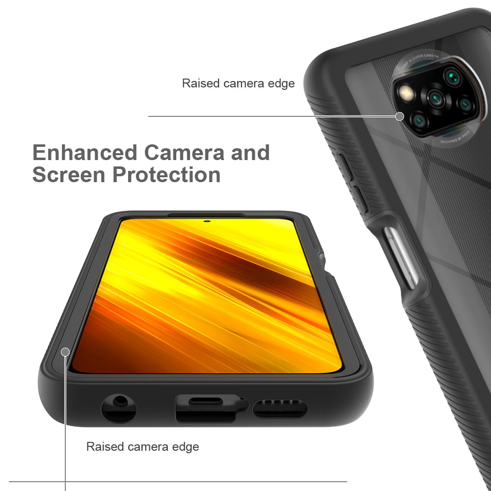Techsuit - Defense360 Pro + zaščita za zaslon - Xiaomi Poco X3 / Poco X3 NFC / Poco X3 Pro - črna