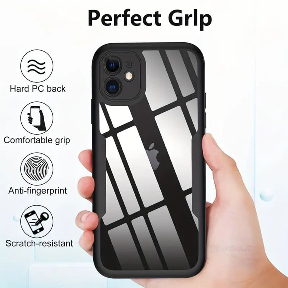 Techsuit – ColorVerse 360 Series obojestranska zaščitna maska za iPhone 13 – črna