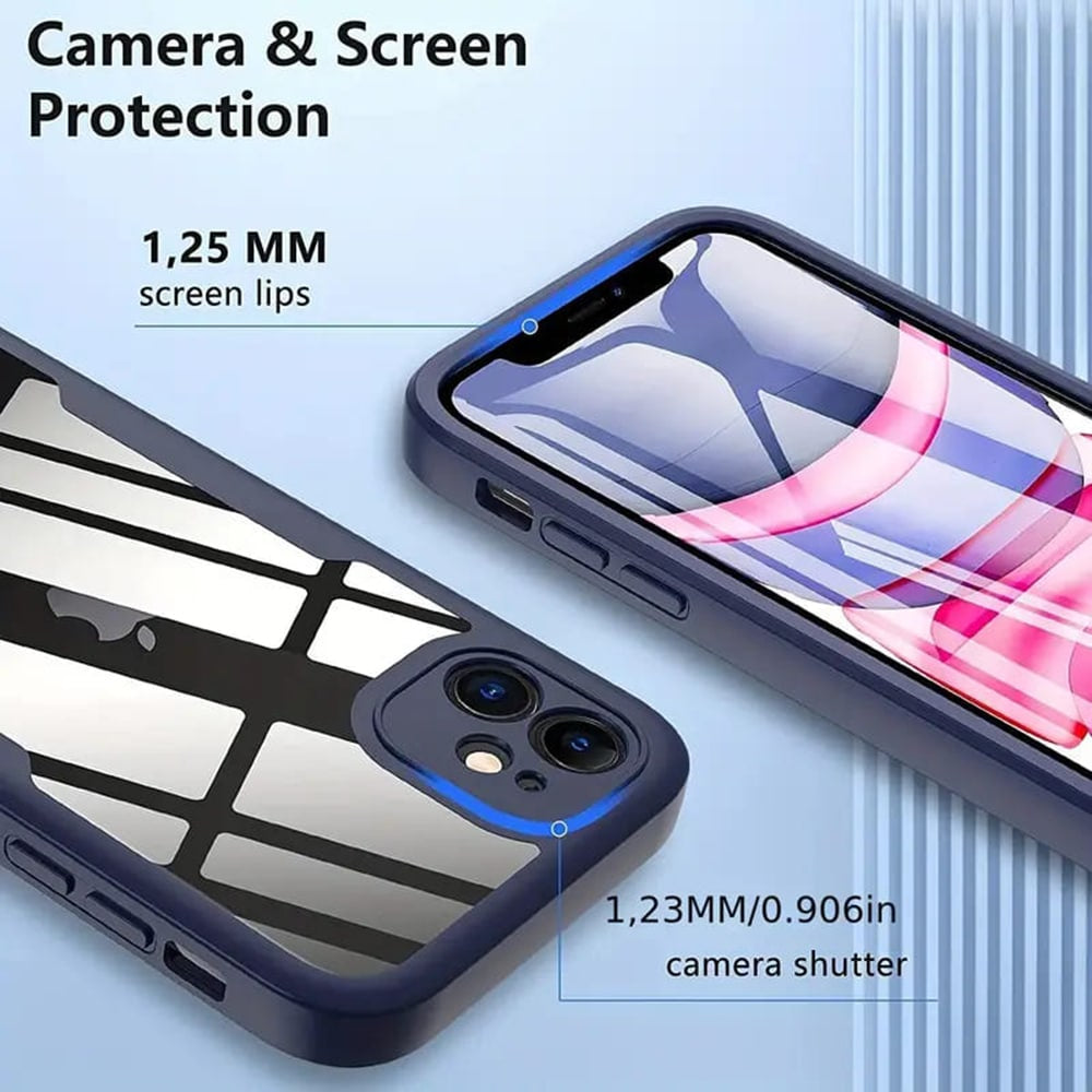 Techsuit – ColorVerse 360 Series obojestranska zaščitna maska za iPhone 12 – črna