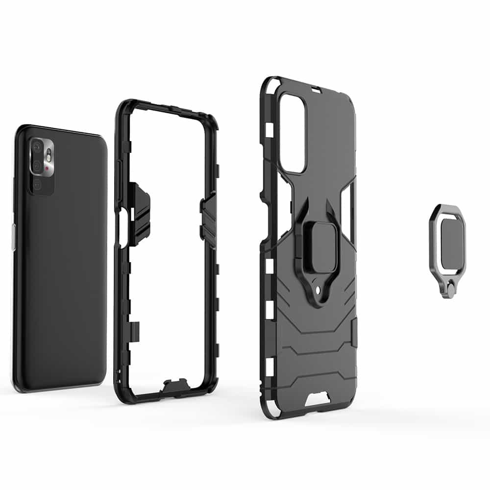 Techsuit - Silicone Shield - Xiaomi Redmi Note 10 5G / Poco M3 Pro 5G - črna