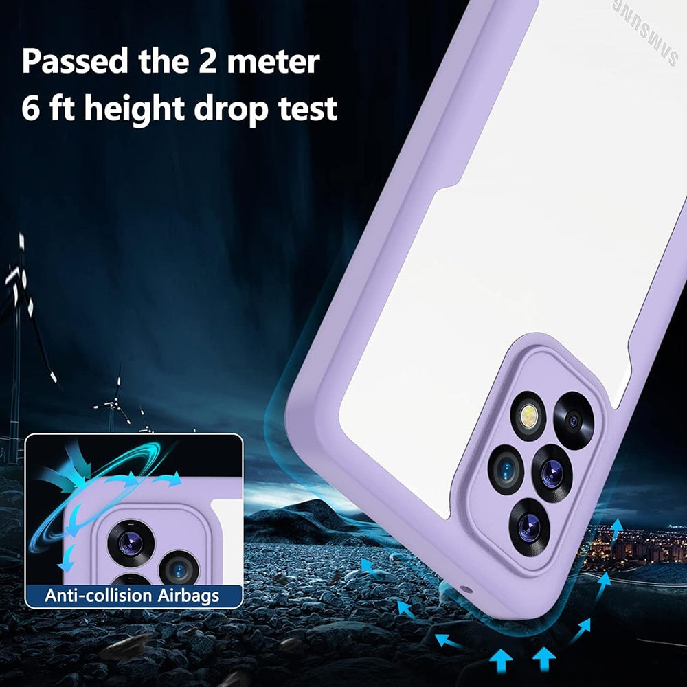 Techsuit – ColorVerse 360 Series obojestranska zaščitna maska za Samsung Galaxy A52 4G / A52 5G / A52s 5G – črna