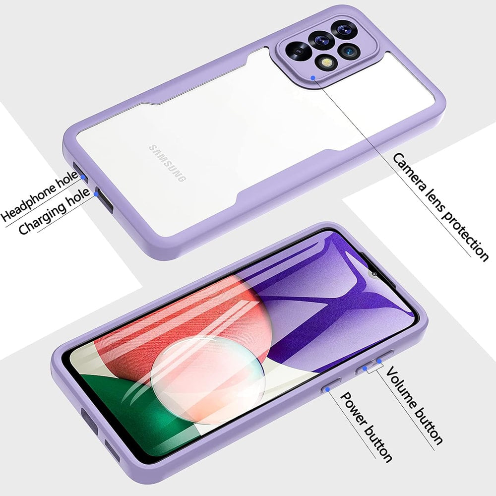 Techsuit – ColorVerse 360 Series obojestranska zaščitna maska za Samsung Galaxy A52 4G / A52 5G / A52s 5G – črna