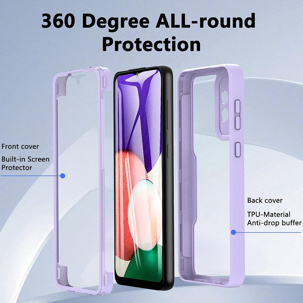 Techsuit – ColorVerse 360 Series obojestranska zaščitna maska za Samsung Galaxy A52 4G / A52 5G / A52s 5G – črna