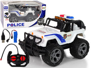 Auto na daljinsko upravljanje JEEP Police Patrol  - bijeli