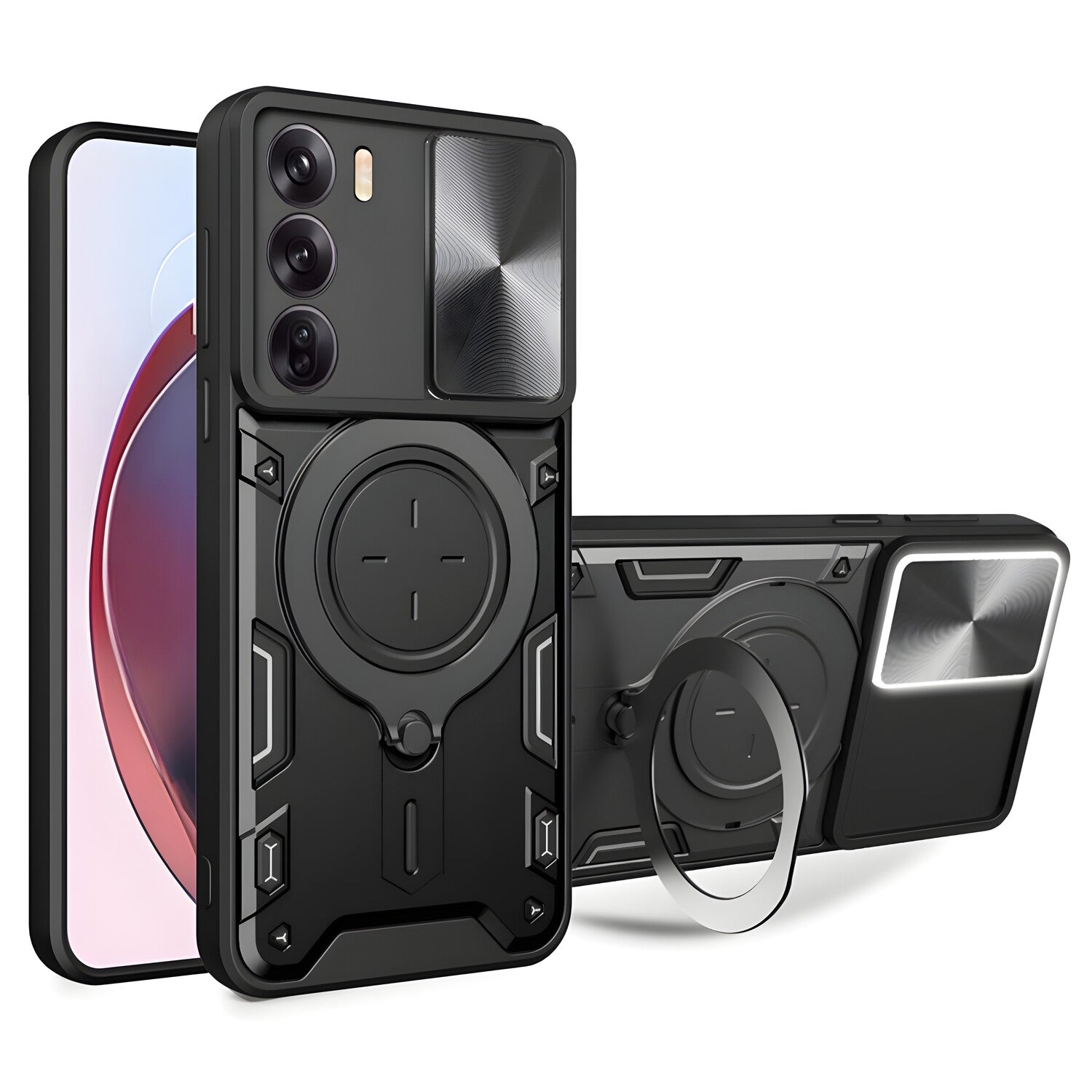 Techsuit zaštitna maska CamGuard za Oppo Reno12 - Crna KP33199