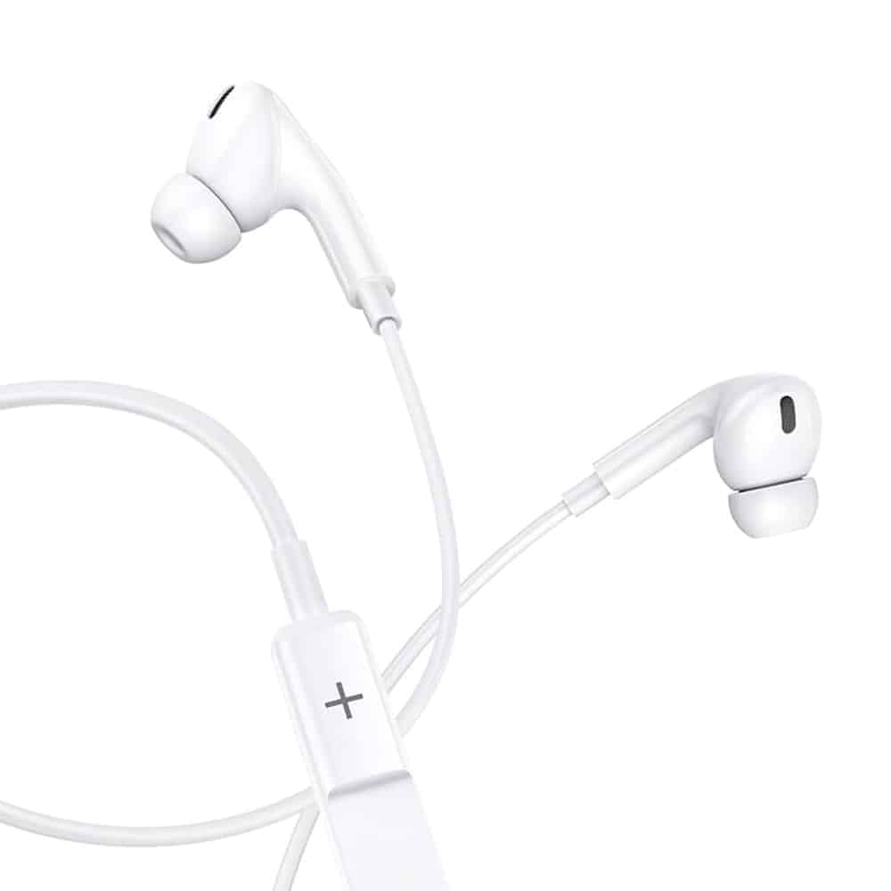 USAMS - Stereo slušalke EP-41 (US-SJ452) - In-ear, Type-C z mikrofonom, 1,2 m - Bele