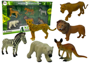 Africa Wildlife Figurine Set Kangaroo Zebra