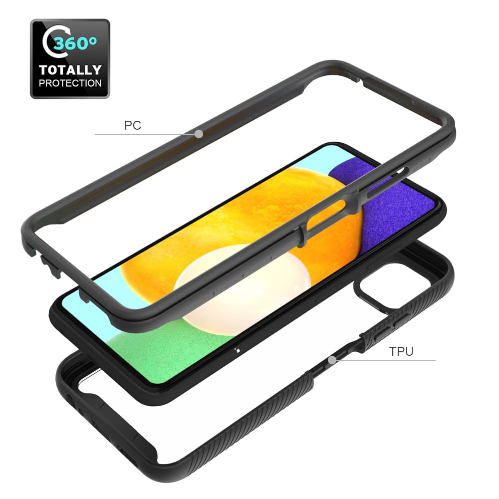 Techsuit - Defense360 Pro + Zaščita zaslona - Samsung Galaxy A22 5G - črna