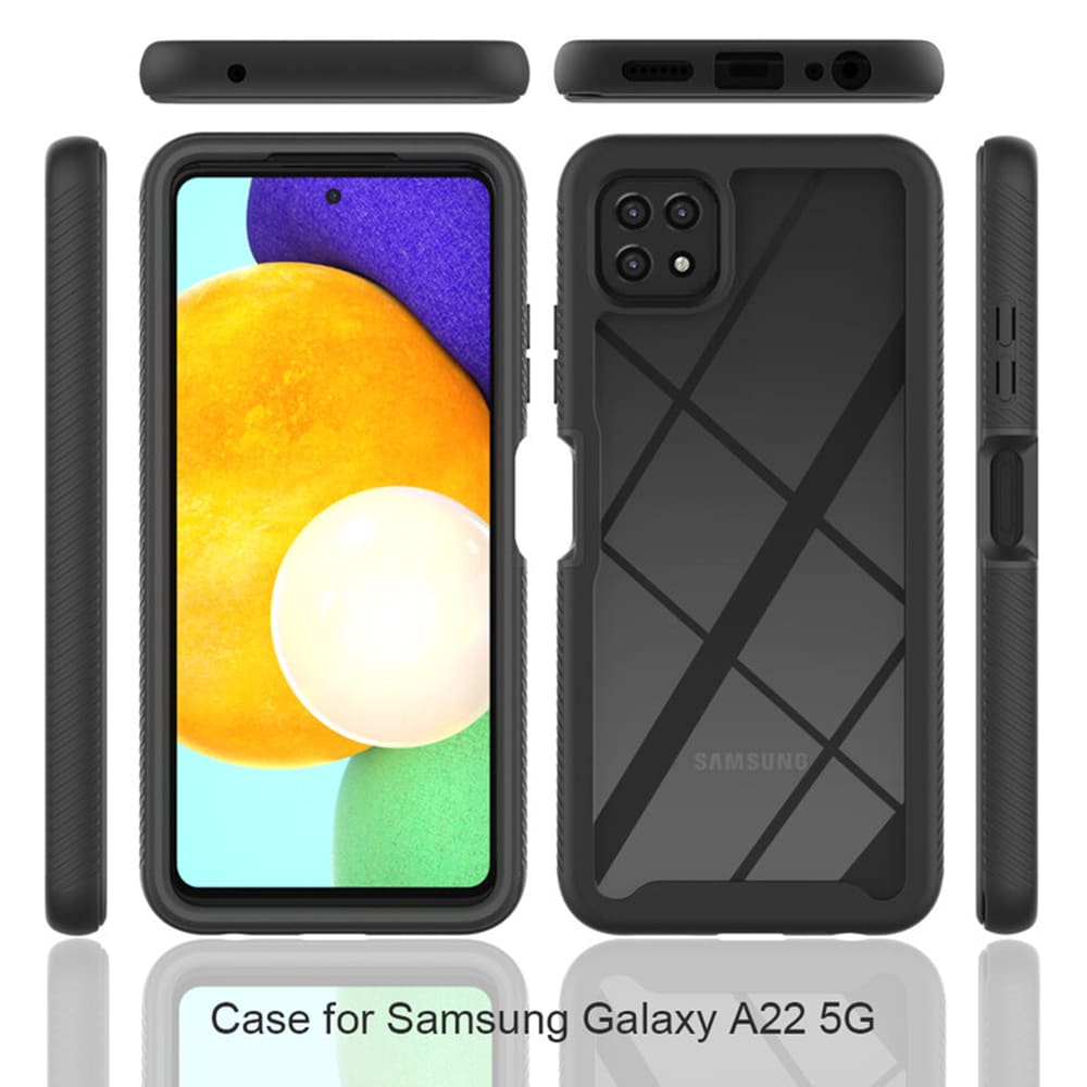 Techsuit - Defense360 Pro + Zaščita zaslona - Samsung Galaxy A22 5G - črna