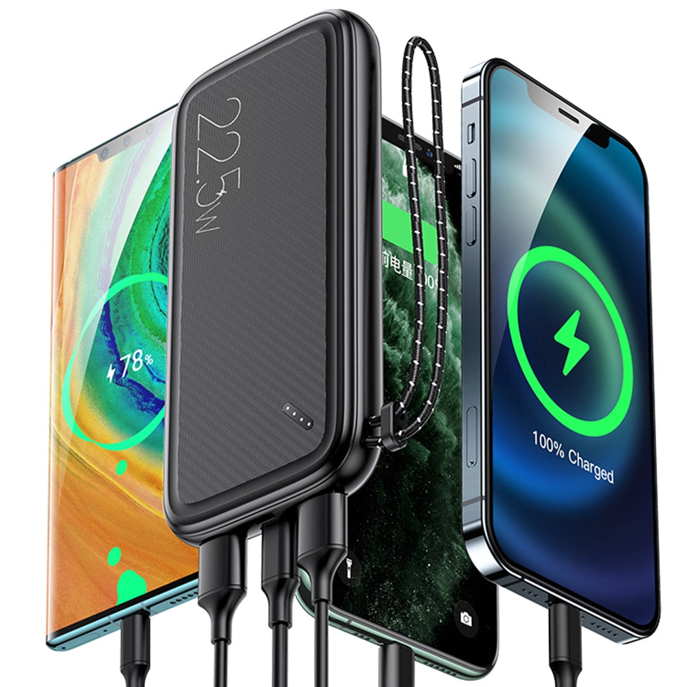 USAMS - Power Bank PB56 (US-CD151) - dvojni USB, Quick Charge 3.0, PD 3.0, 10000mAh - črna