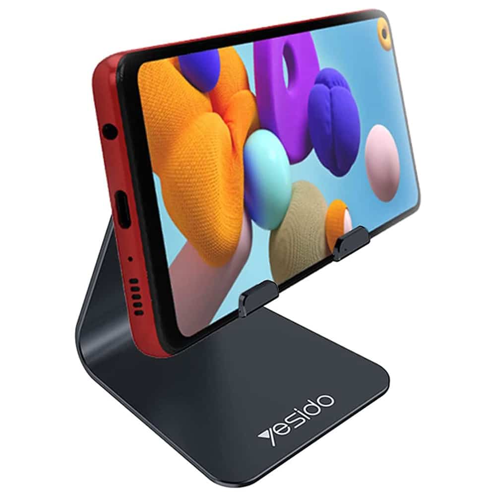 Yesido - Namizno držalo (C96) - Možnost zlaganja za telefon, tablico - črna