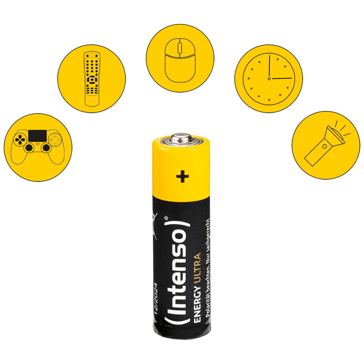 (Intenso) Alkalna baterija, AA LR6/4, 1,5 V, blister 4 kos