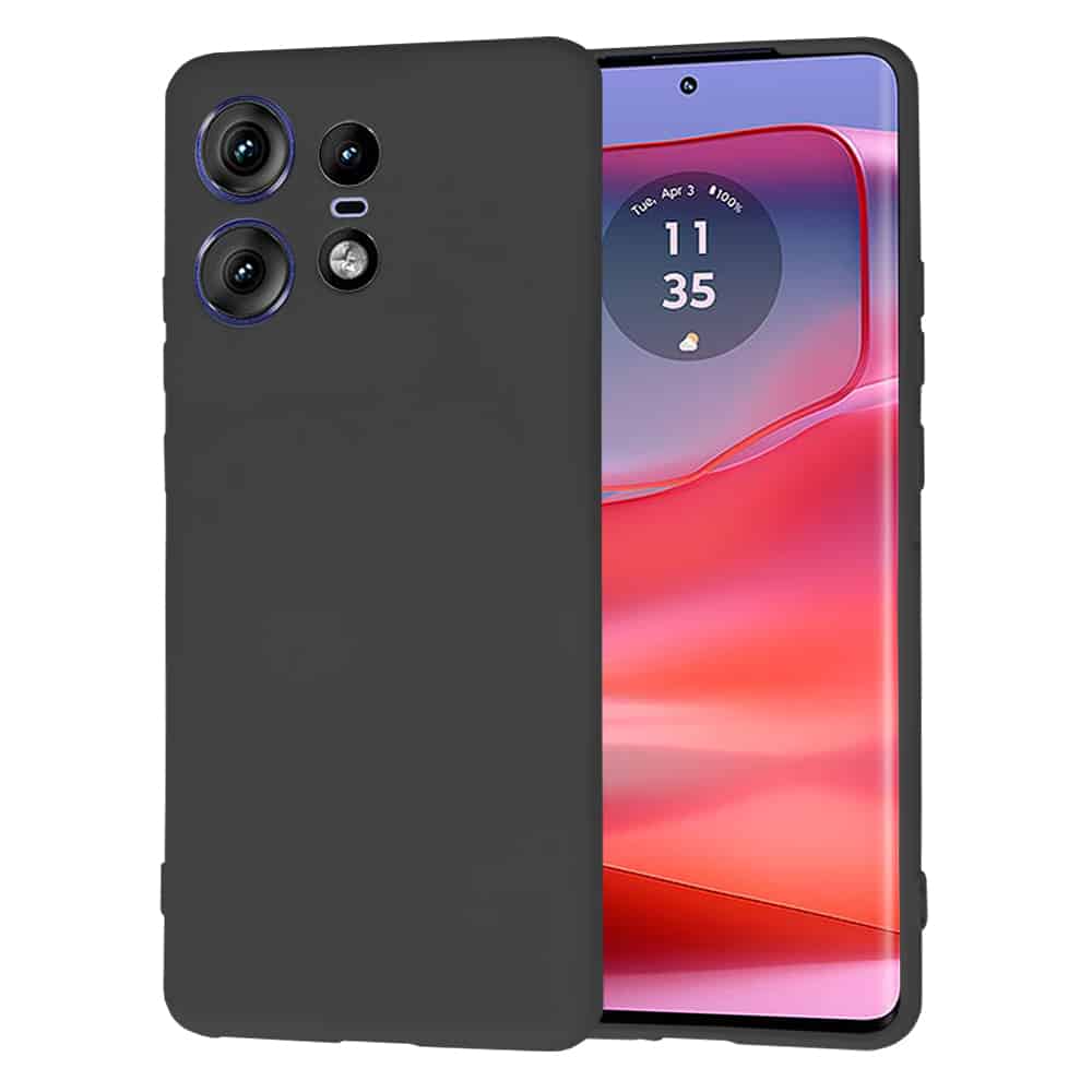 Techsuit SoftFlex silikonska maska za Motorola Edge 50 Pro – crna