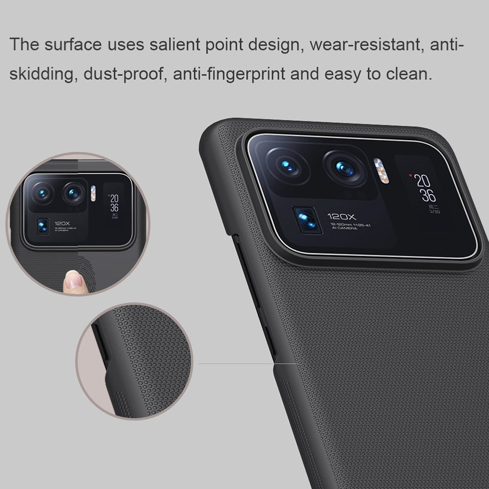 Nillkin Super Frosted Shield Pro trpežen ovitek za Xiaomi Mi 11 Ultra – črn